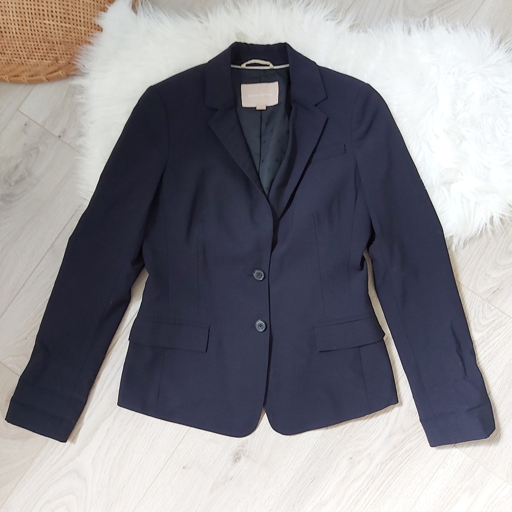 Navy Wool fitted Banana Republic Blazer - Picture 1 of 11